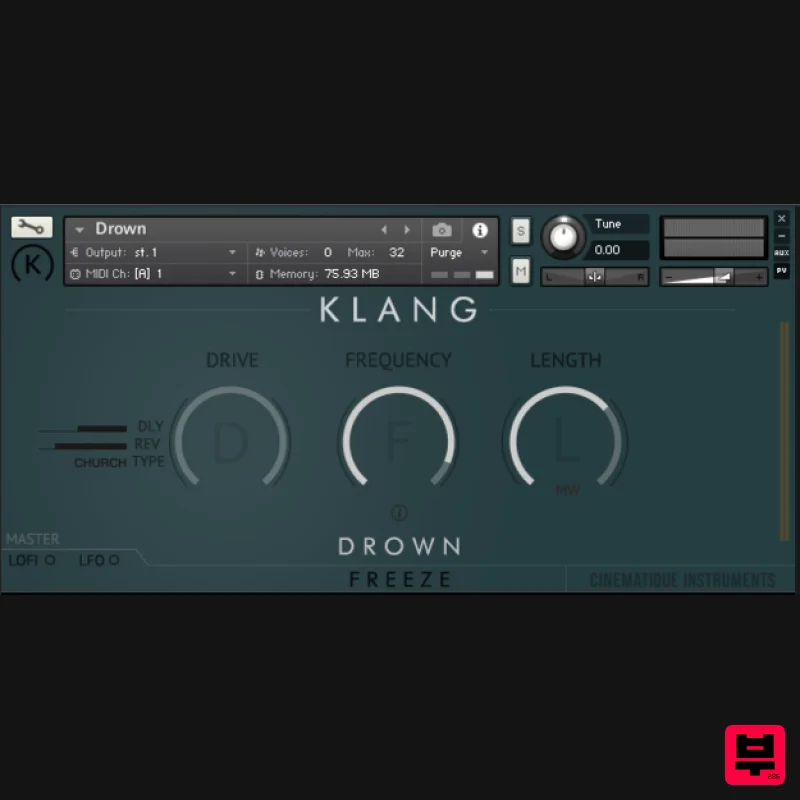 KLANG FREEZE: Drown - Kontakt Instrument