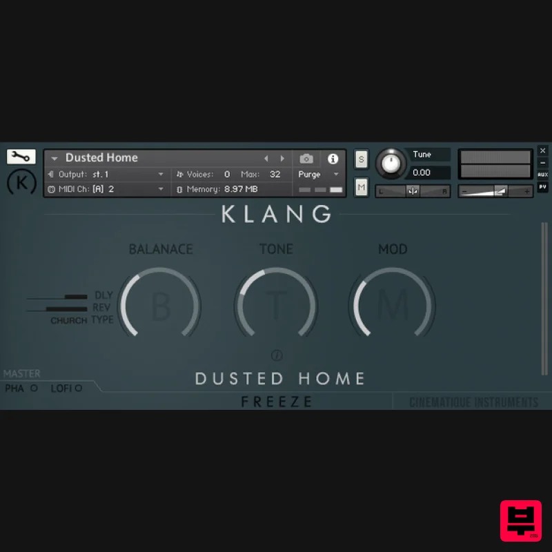 KLANG FREEZE: Dusted Home - Kontakt Instrument