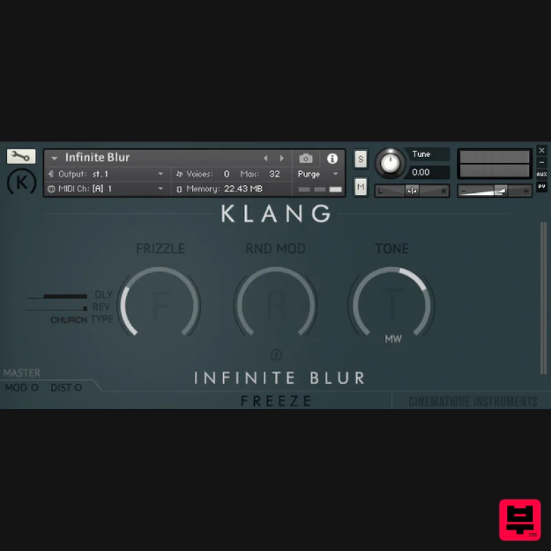 KLANG FREEZE: Infinite Blur - Kontakt Instrument