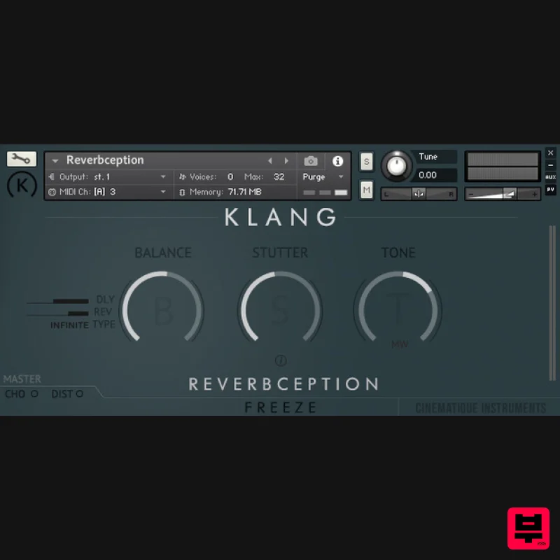KLANG FREEZE: Reverbception - Kontakt Instrument