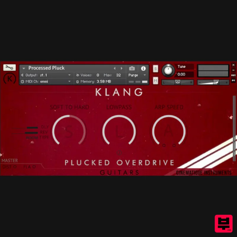 KLANG GUITARS: Plucked Overdrive - Kontakt Instrument