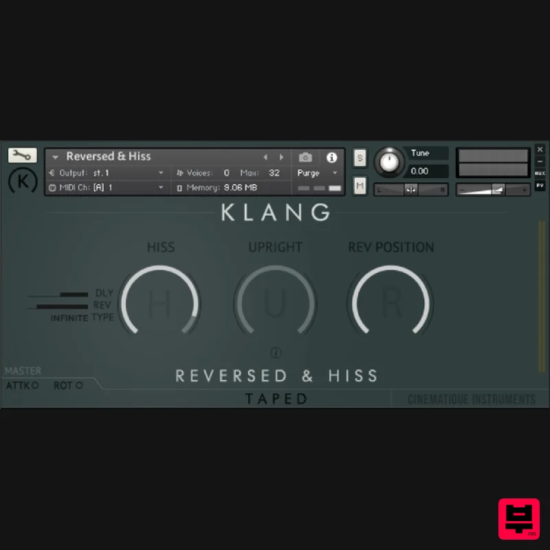 KLANG TAPED: Reversed & Hiss - Kontakt Instrument
