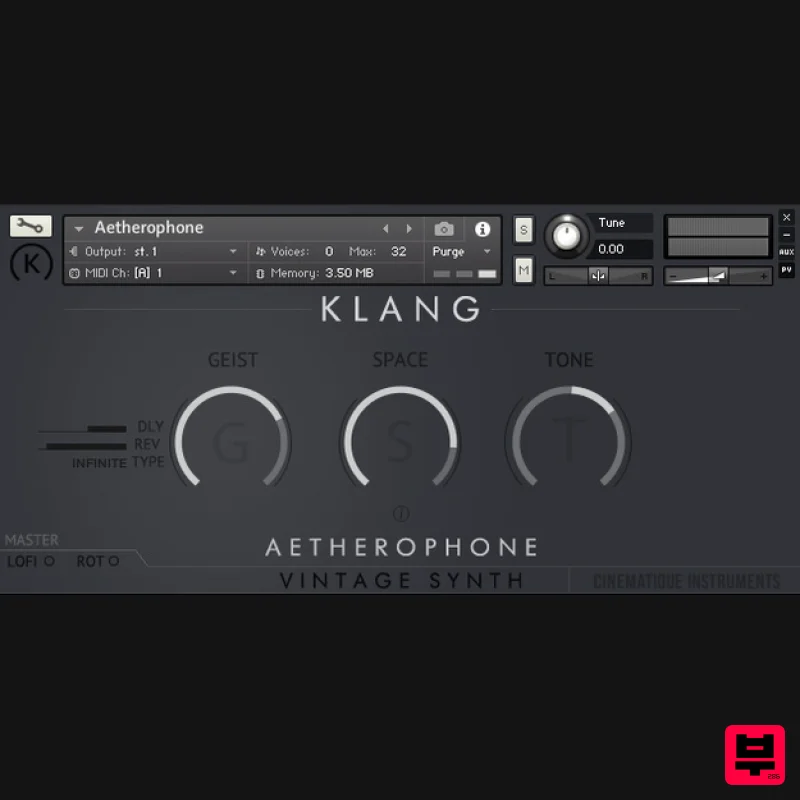KLANG VINTAGE SYNTH: Aetherophone - Kontakt Instrument