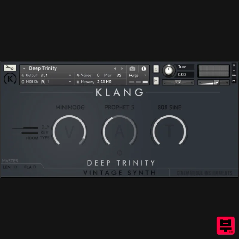 KLANG VINTAGE SYNTH: Deep Trinity - Kontakt Instrument