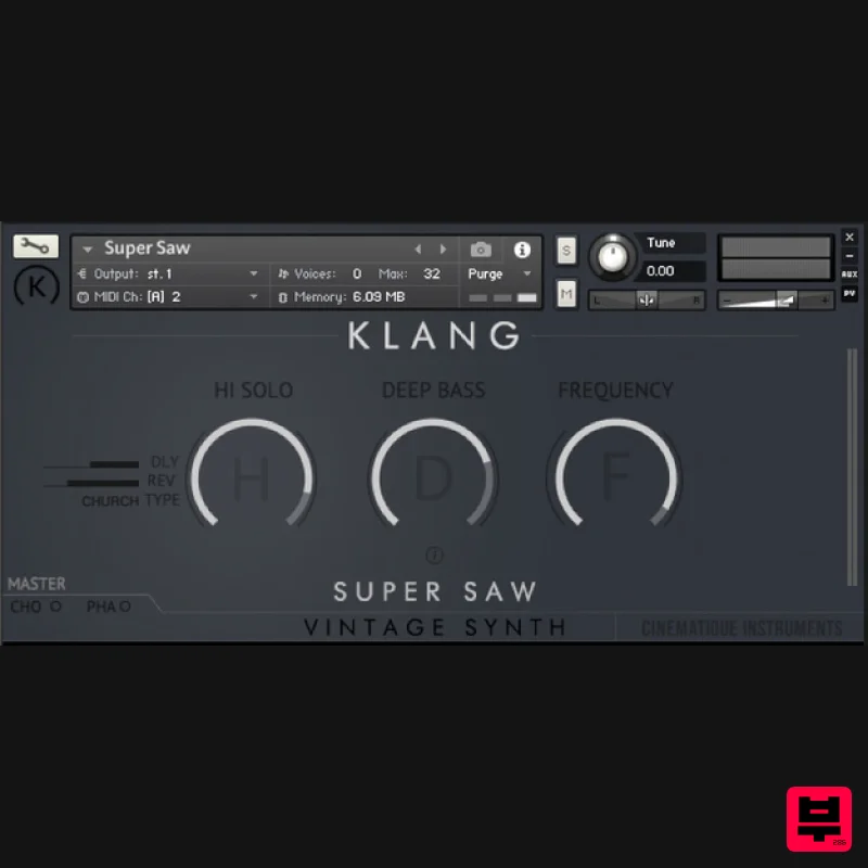 KLANG VINTAGE SYNTH: Super Saw - Kontakt Instrument