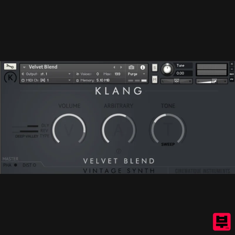 KLANG VINTAGE SYNTH: Velvet Blend - Kontakt Instrument