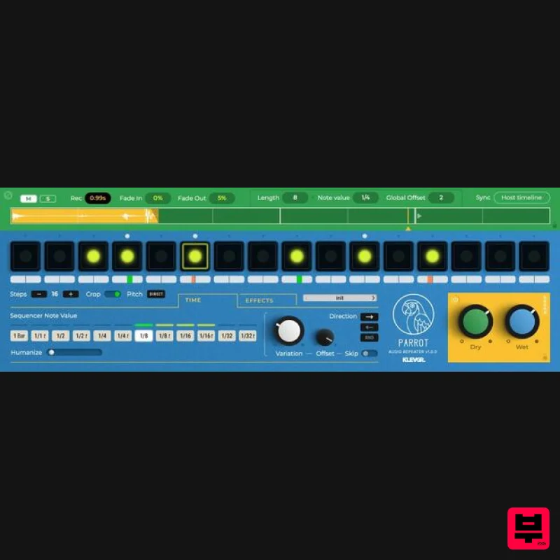 Klevgrand Parrot - Delay