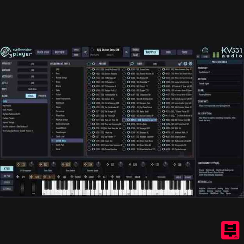 KV331 Audio SynthMaster 3 Player - Synth