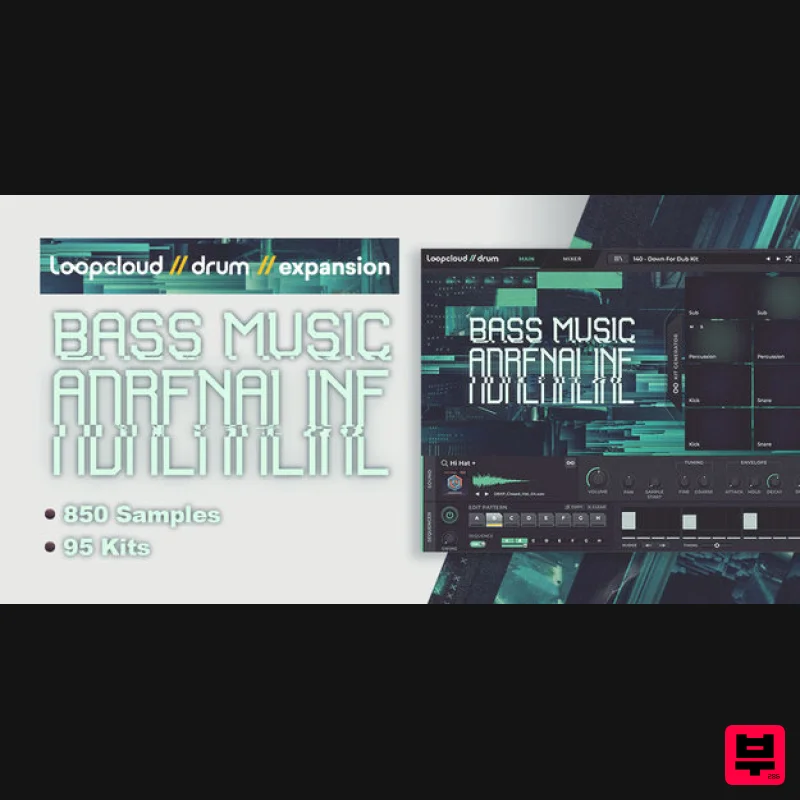 Loopcloud DRUM Expansion: Bass Music Adrenaline - Expansion Packs