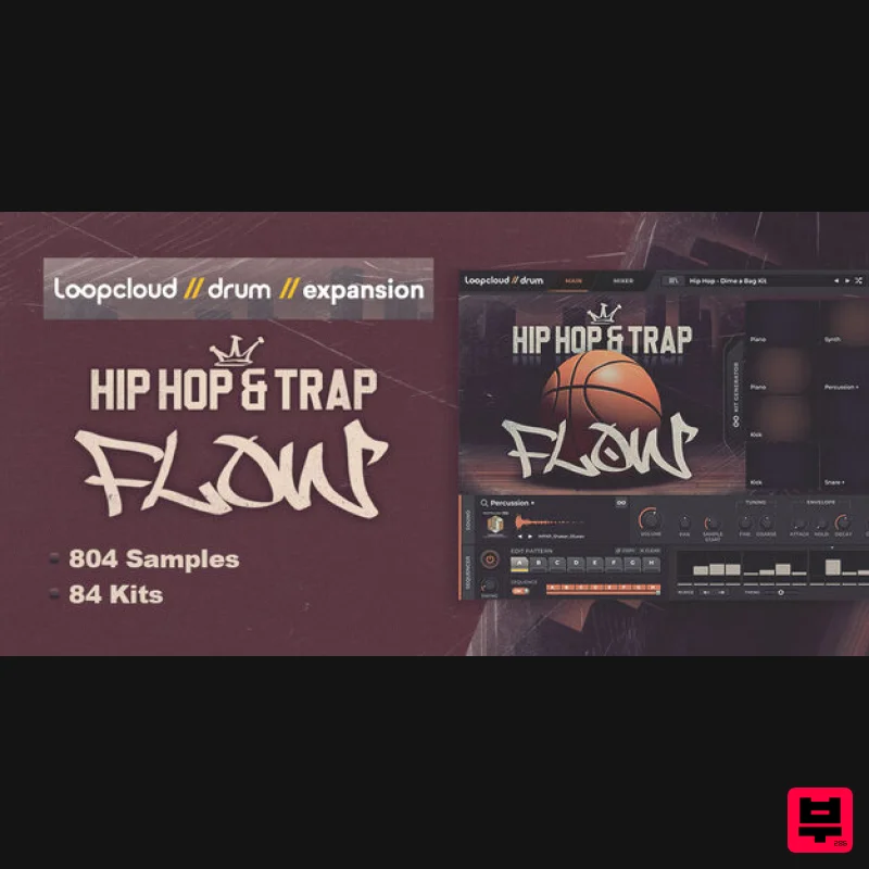 Loopcloud DRUM Expansion: Hip Hop and Trap Flow - Expansion Packs
