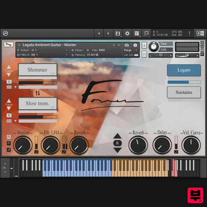 Loot Audio El Dorado: Legato Ambient Guitar - Kontakt Instrument