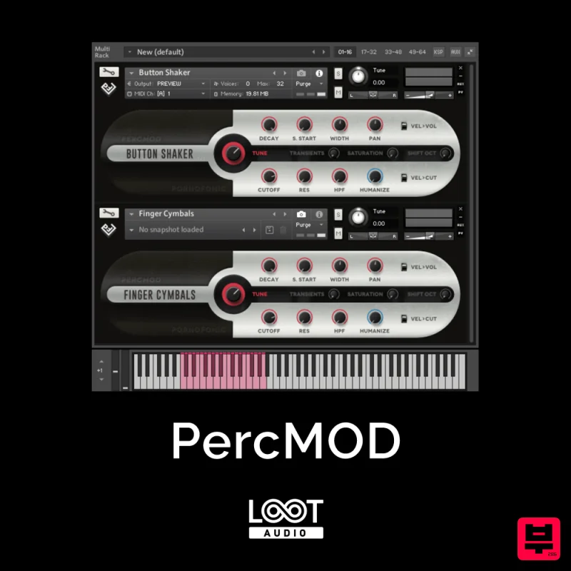 Loot Audio PercMOD - Kontakt Instrument