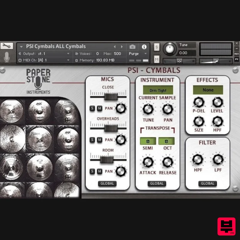 Loot Audio PSI Cymbals - Kontakt Instrument