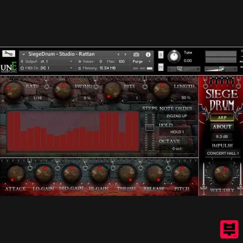 Loot Audio Siege Drum - Kontakt Instrument
