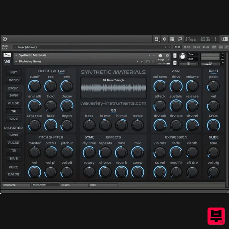 Loot Audio Synthetic Materials - Kontakt Instrument
