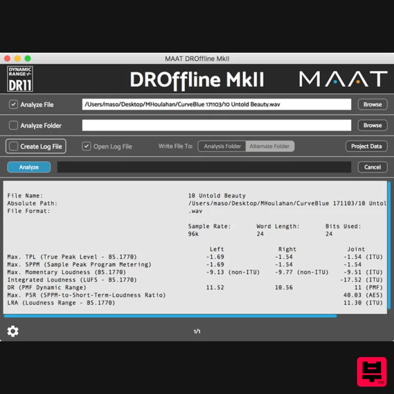MAAT DROffline MkII - Metering