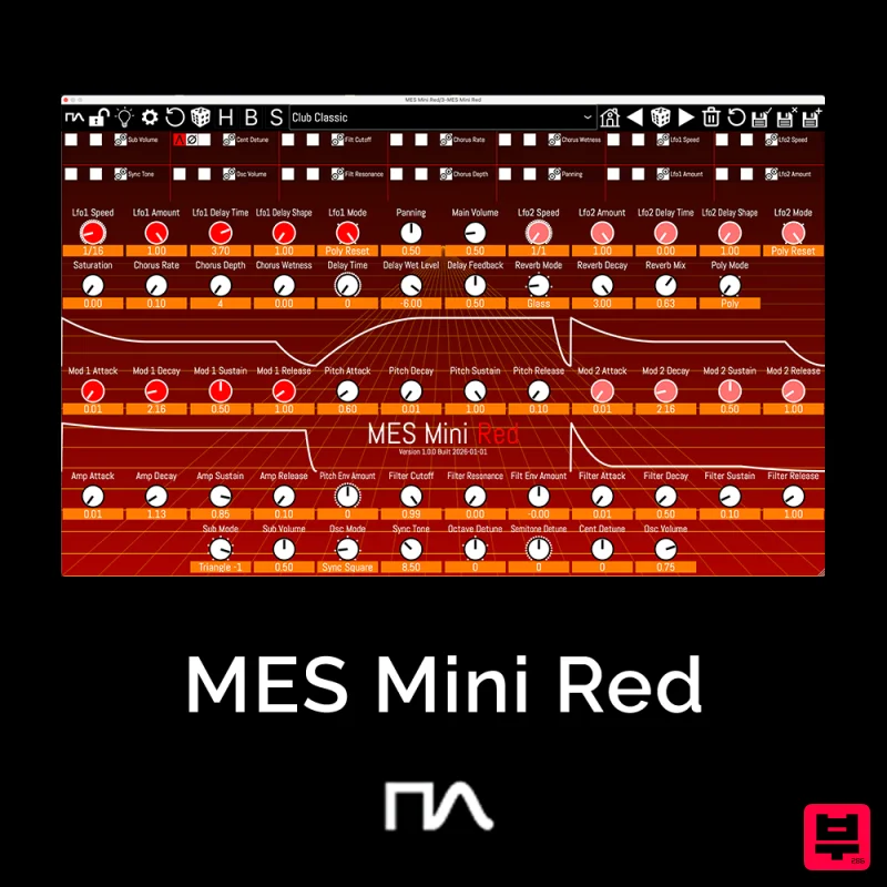 Make Electronic Sound MES Mini Red - Synth