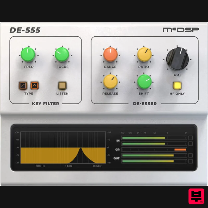 McDSP DE555 Advanced De-esser Native v7 - De Esser