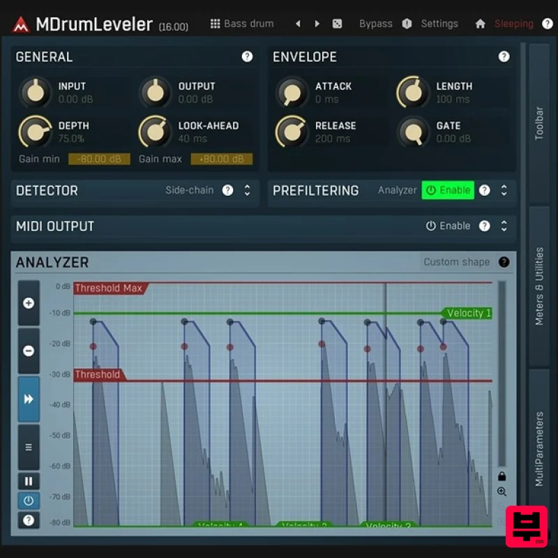 MeldaProduction MDrumLeveler - Dynamics Processor