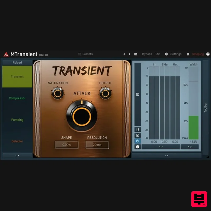 MeldaProduction MTransient - Transient Shaper