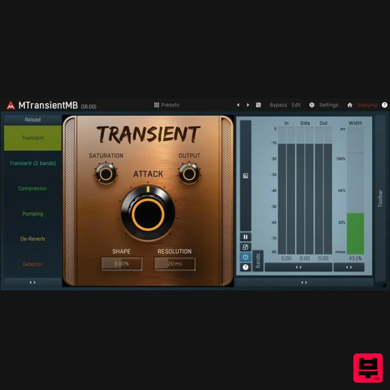 MeldaProduction MTransientMB  - Transient Shaper