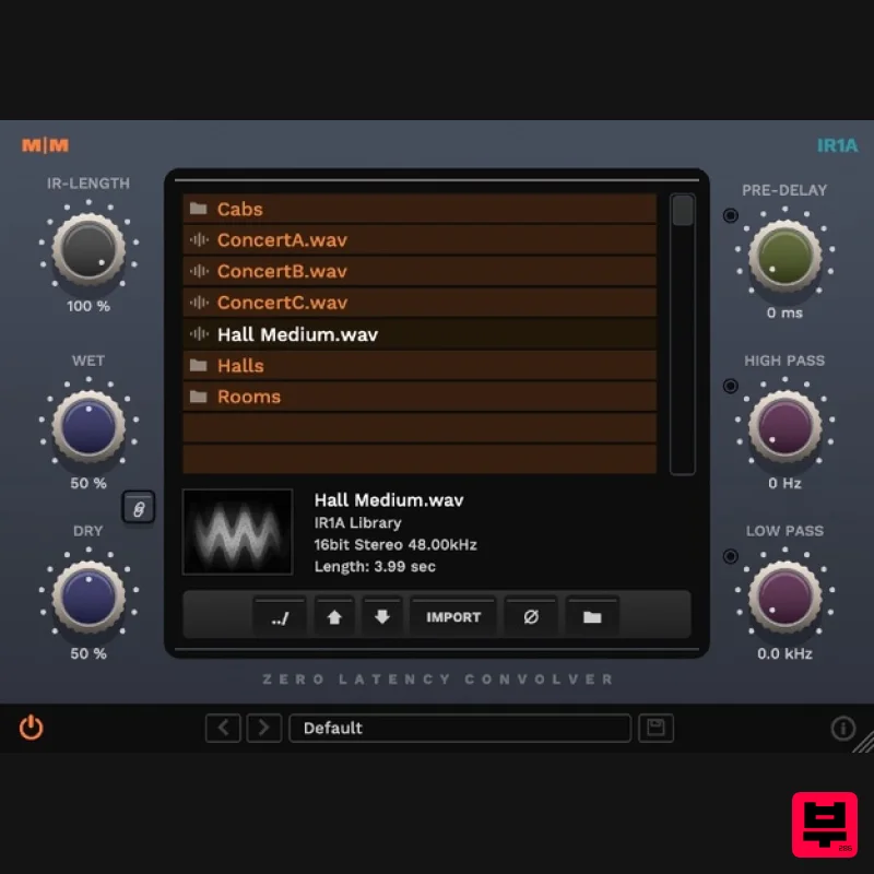 Mellowmuse IR1A Convolver - Reverb