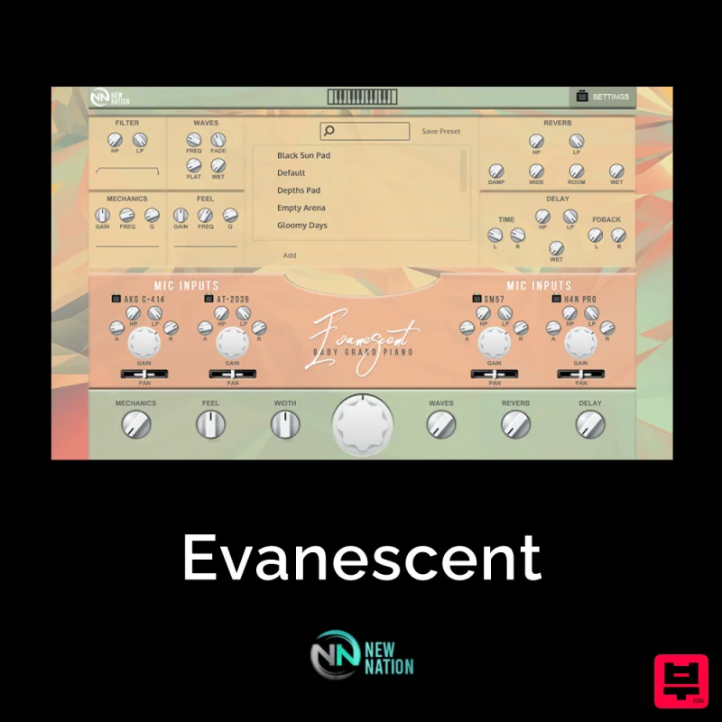 New Nation Software Evanescent - Piano Instrument