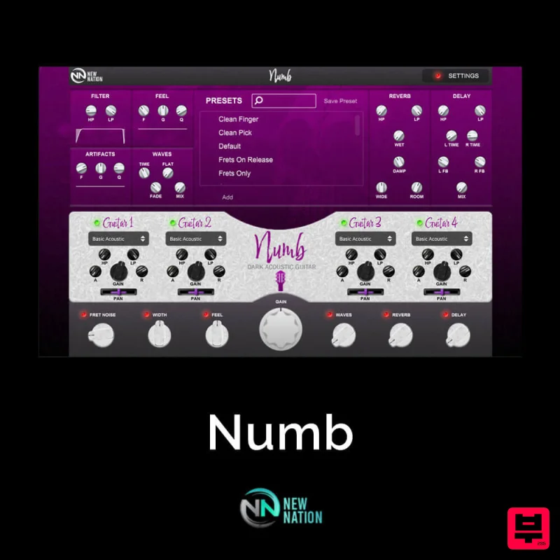 New Nation Software Numb - Guitar