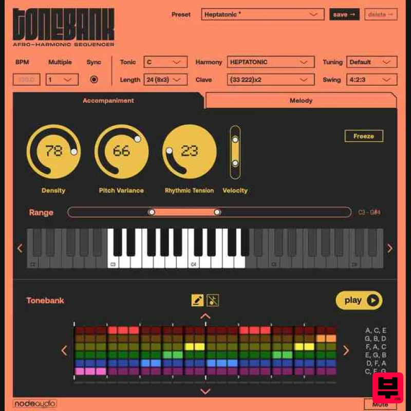 Node Audio Tonebank - Professional Music Instrument Photo