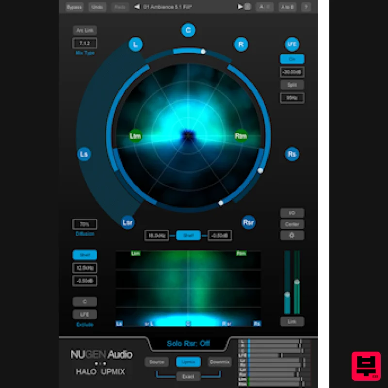 NUGEN Audio Halo Upmix 3D Immersive Extension - Stereo Width