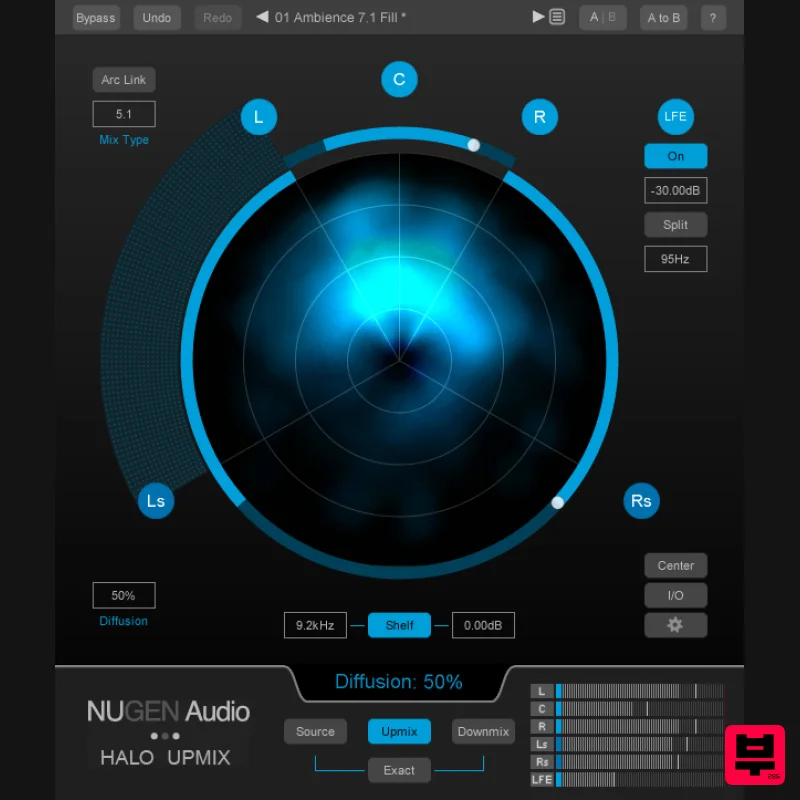 NUGEN Audio Halo Upmix with 3D Immersive Extension - Professional Music Instrument Photo