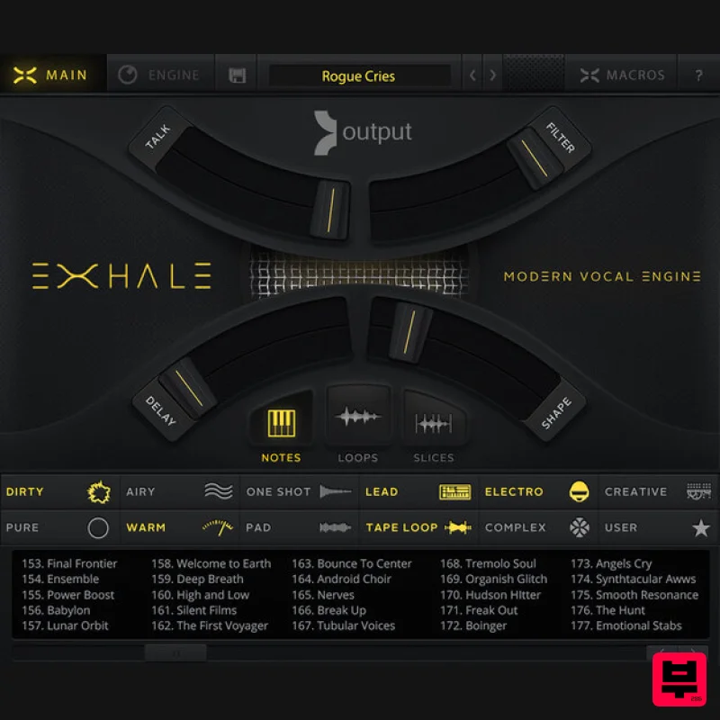 Output EXHALE - Professional Music Instrument Photo
