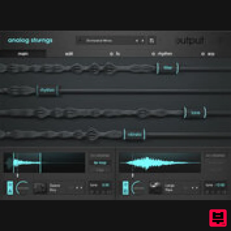 Output Output ANALOG STRINGS - Professional Music Instrument Photo