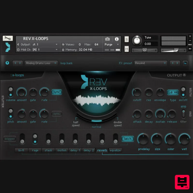 Output REV X-Loops - Professional Music Instrument Photo