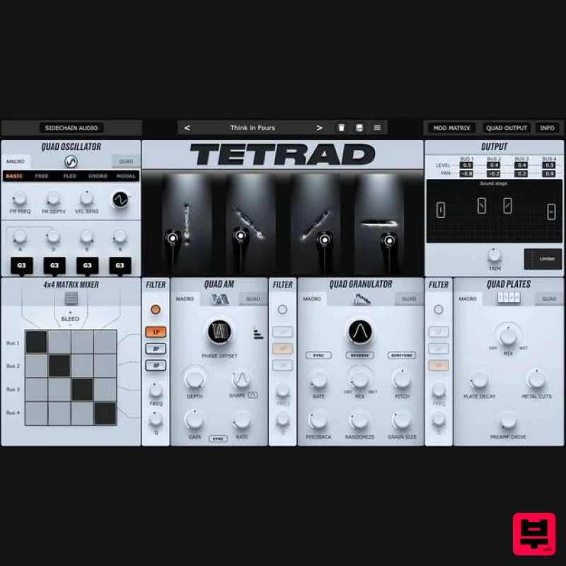 Physical Audio Tetrad - Synth
