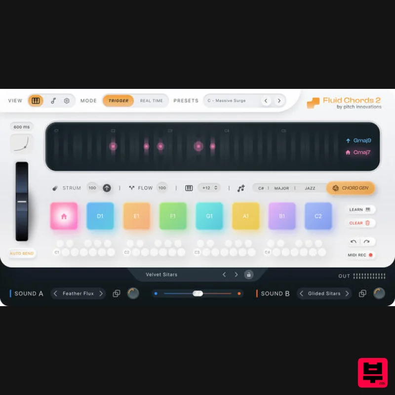 Pitch Innovations Fluid Chords 2 - Music Theory Tools