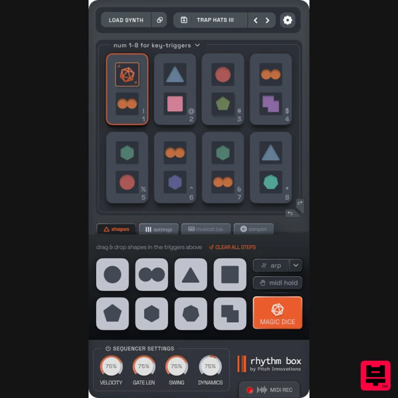 Pitch Innovations Rhythm Box - Sequencer