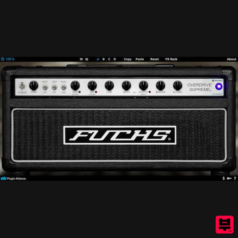 Plugin Alliance Fuchs Overdrive Supreme 50 - Professional Music Instrument Photo