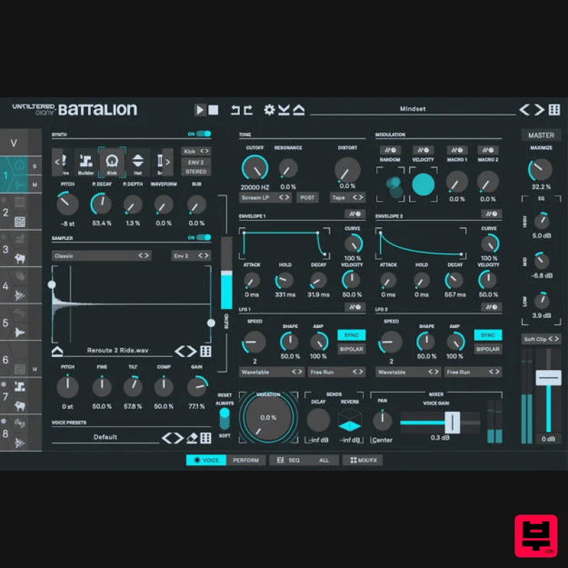 Plugin Alliance Unfiltered Audio Battalion - Drum Machine
