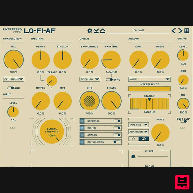 Plugin Alliance Unfiltered Audio LO-FI-AF - Tape Emulation