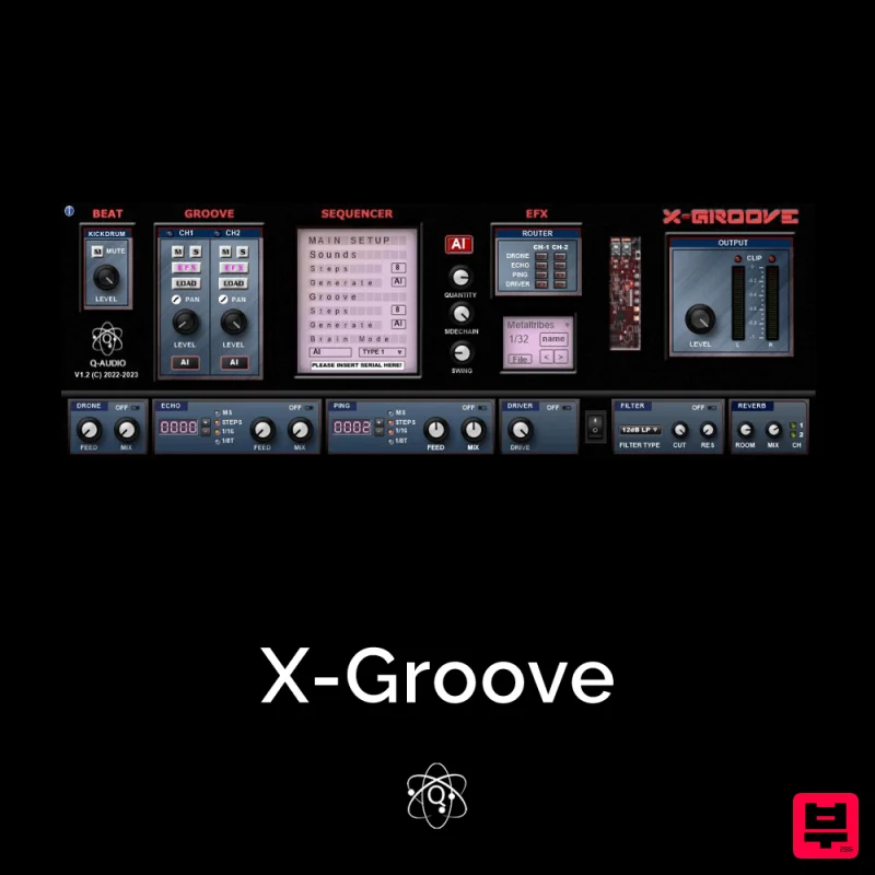 Q-Audio X-Groove VST – AI Groove Generator for Techno, Hard Techno & EDM | Q-Audio - Rompler
