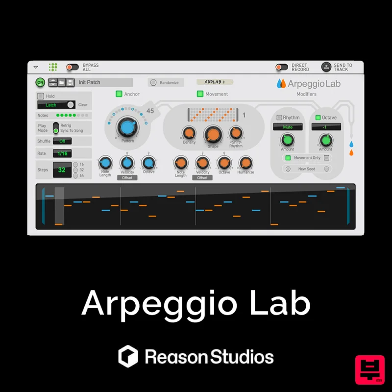 Reason Studios Arpeggio Lab – Advanced Creative Arpeggiator for Reason - Reason Rack Extension