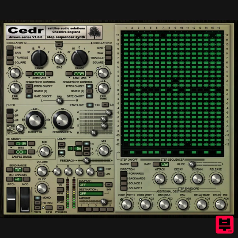 Saltline Saltine Drzewo Cedr  - Synth