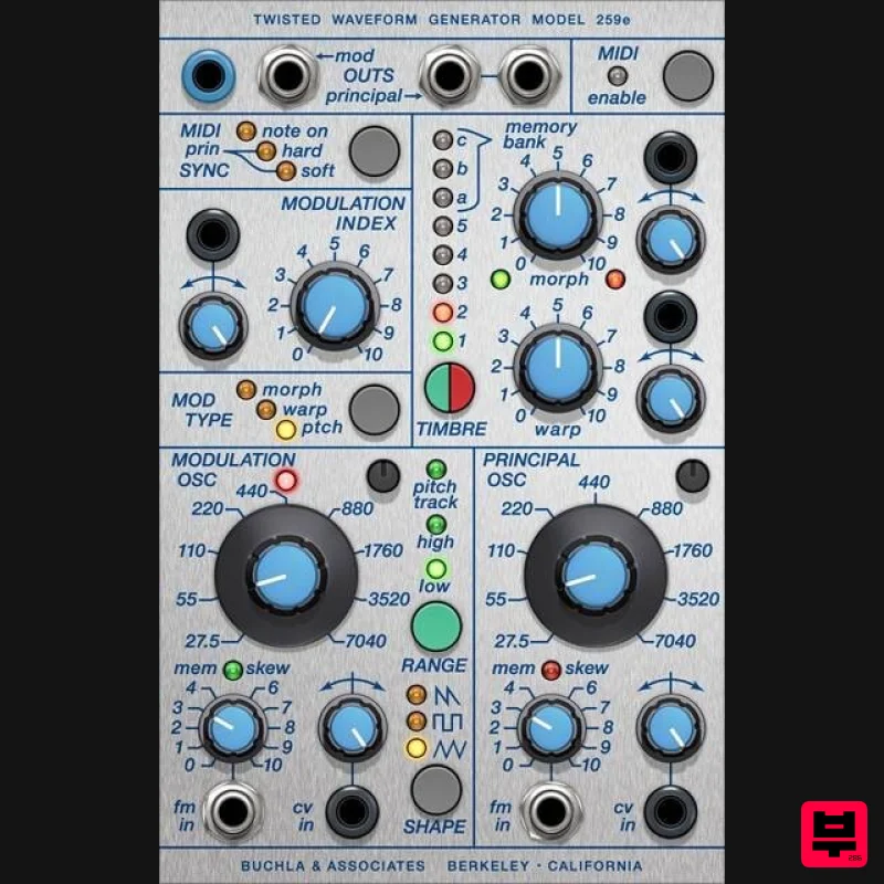 Softube Modular Add-On: Buchla 259e Twisted Waveform Generator - Generator