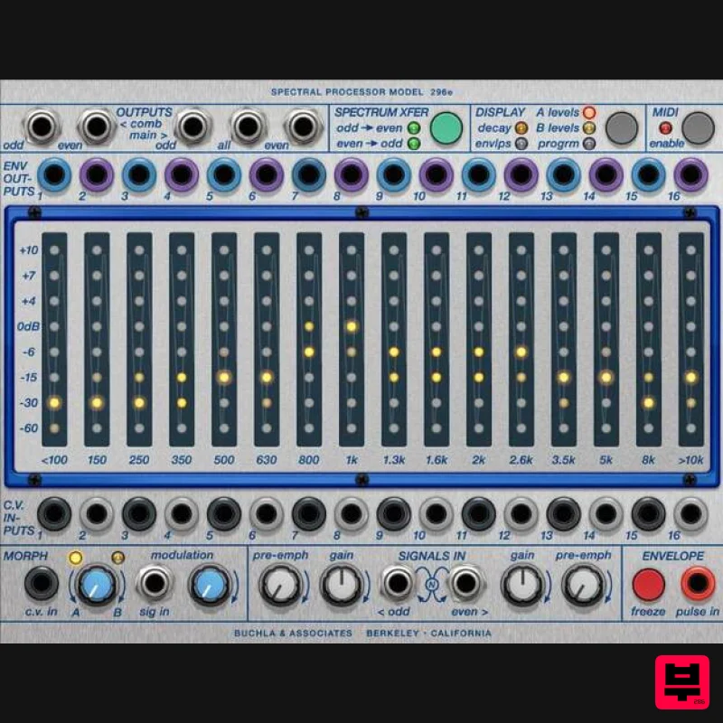 Softube Modular Add-On: Buchla 296e Spectral Processor - Professional Music Instrument Photo
