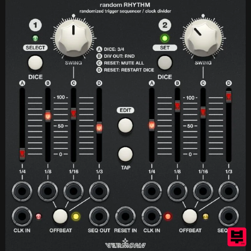 Softube Modular Add-On: Vermona Random Rhythm - Professional Music Instrument Photo