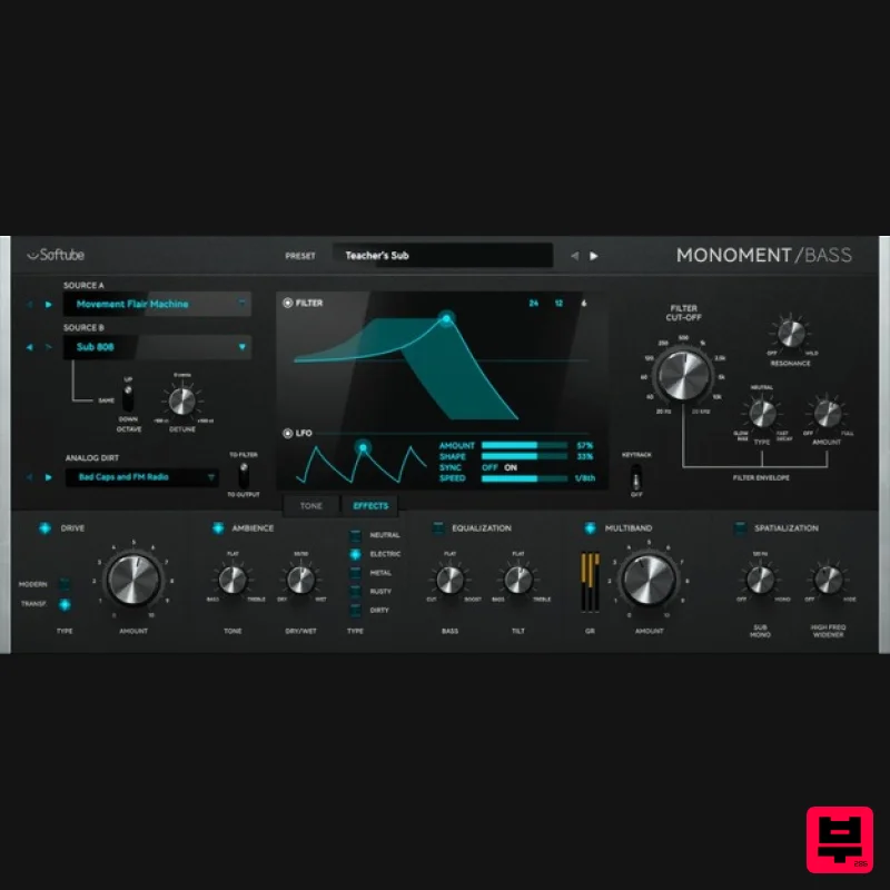 Softube Monoment Bass - Synth