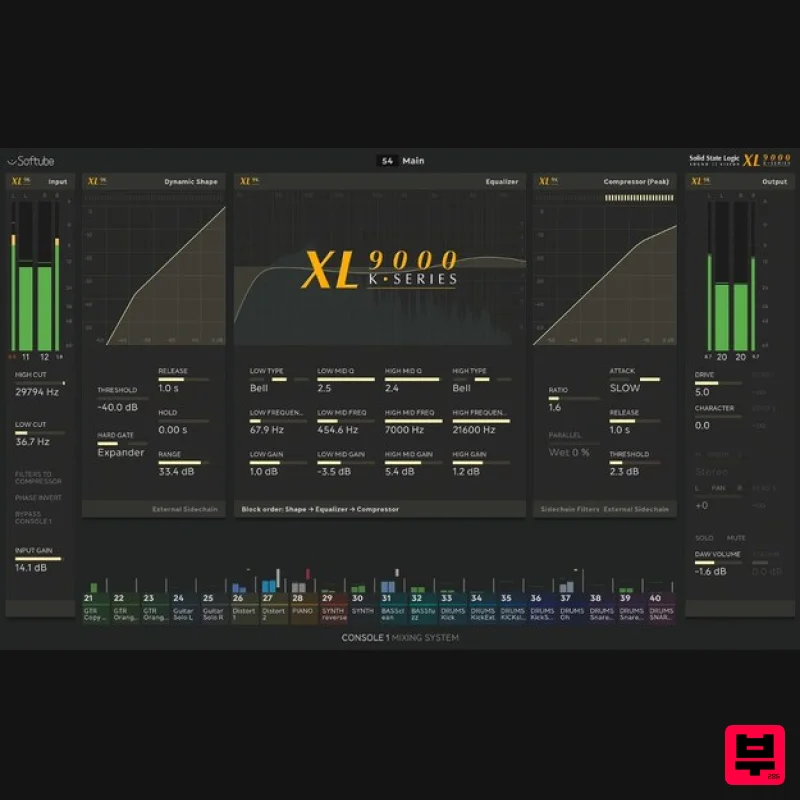 Softube Solid State Logic XL 9000 K-Series for Console 1 - Channel Strip