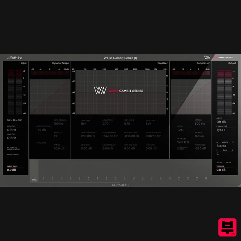 Softube Weiss Gambit Series For Console 1 - Dynamics Processor