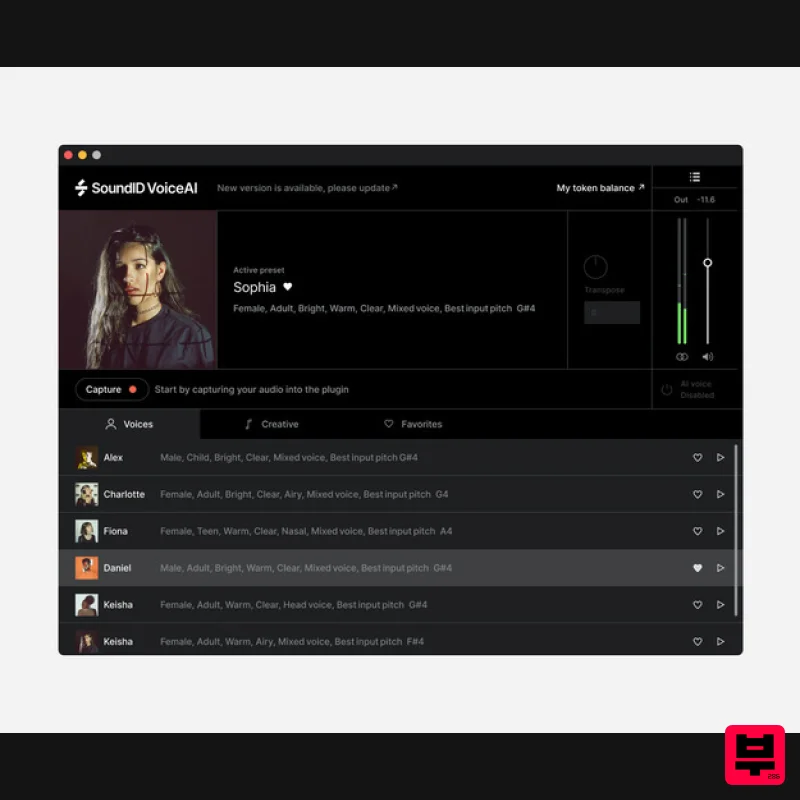 Sonarworks SoundID VoiceAI Medium Token Pack - Vocal Processing